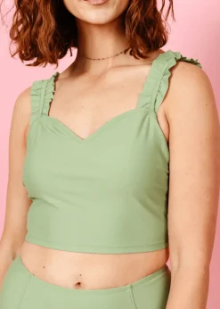 Kortni Jeane Meadow Green | Ripple Top MeadowGreen Clearance