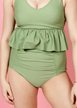 Kortni Jeane Meadow Green | Ruched Bottoms 2.0 MeadowGreen Clearance