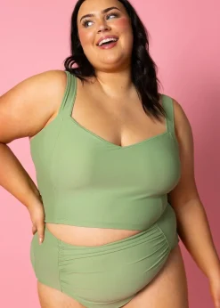 Kortni Jeane Meadow Green | Ruched Bottoms 2.0 MeadowGreen Clearance