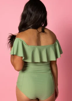 Kortni Jeane Meadow Green | Ruffled Around Top MeadowGreen Discount