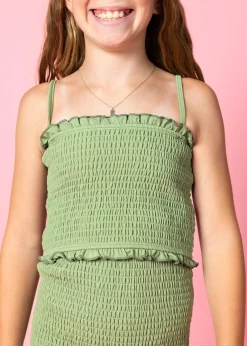 Kortni Jeane Meadow Green | Youth Bandeau Top MeadowGreen Discount