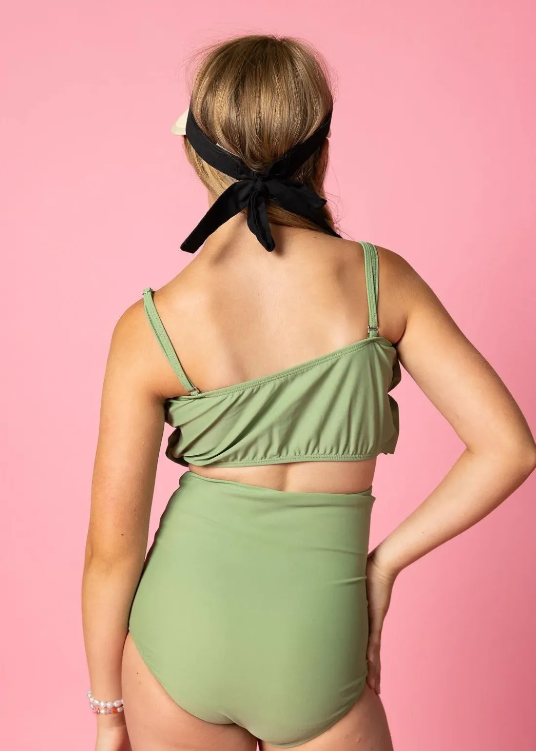 Kortni Jeane Meadow Green | Youth High-Waisted Bottoms MeadowGreen Clearance