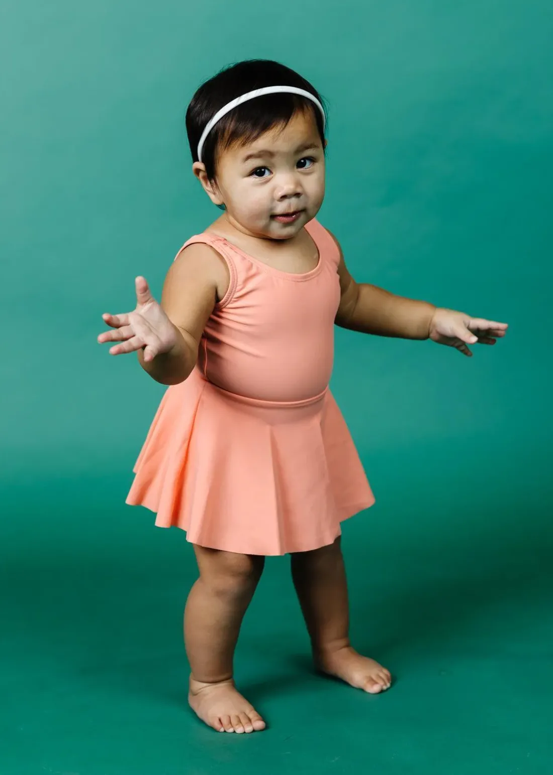 Kortni Jeane | Baby Skirted One-Piece Melon New
