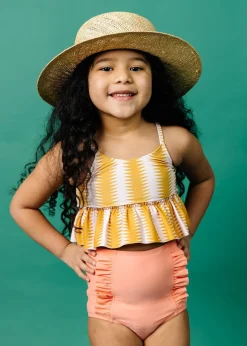 Kortni Jeane | Mini Down in Front Ruffle Bottoms Melon Best