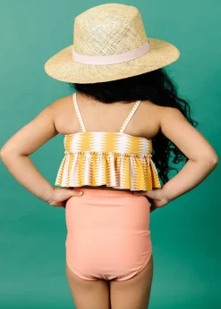 Kortni Jeane | Mini Down in Front Ruffle Bottoms Melon Best