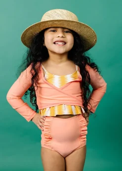 Kortni Jeane | Mini Down in Front Ruffle Bottoms Melon Best