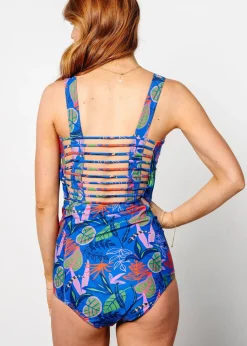 Kortni Jeane Midnight Jungle | Extended High-Waisted Bottoms Midnight_Jungle Clearance