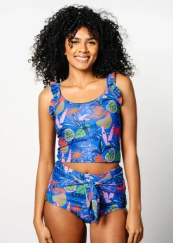 Kortni Jeane Midnight Jungle | Flutter Top Midnight_Jungle Discount