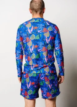 Kortni Jeane Midnight Jungle | Mens Rashguard Top Midnight_Jungle Fashion