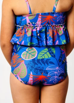 Kortni Jeane Midnight Jungle | Mini Down in Front Ruffle Bottoms Midnight_Jungle Sale