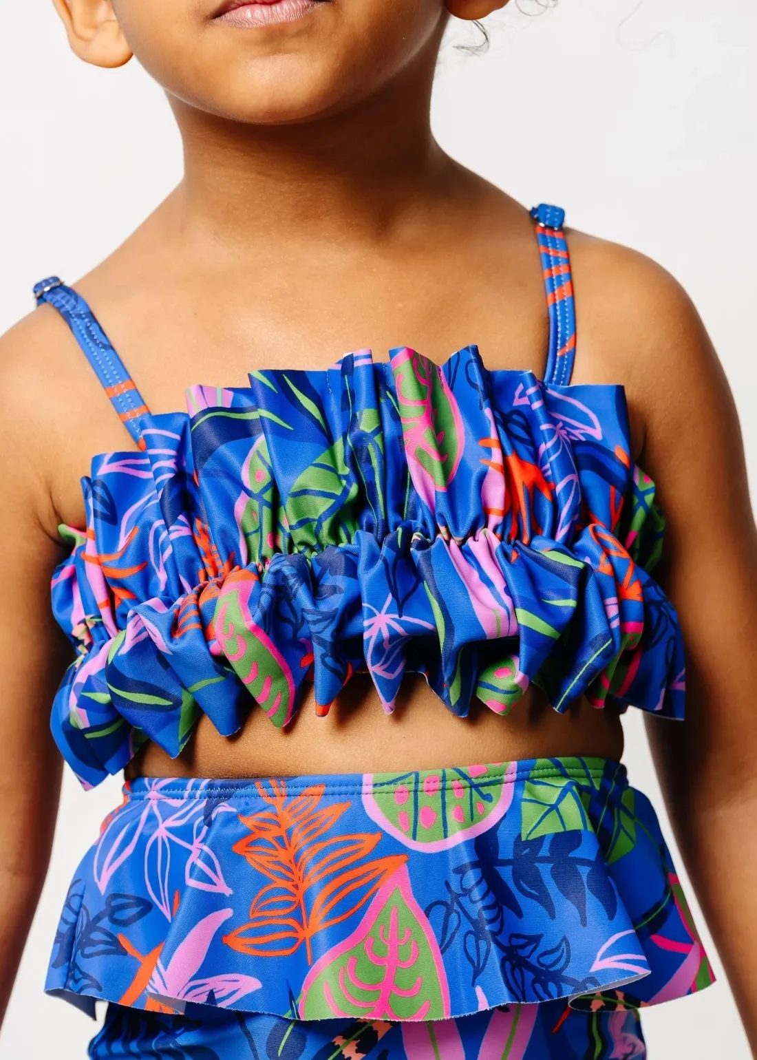 Kortni Jeane Midnight Jungle | Mini Oversized Ruffle Top Midnight_Jungle Outlet