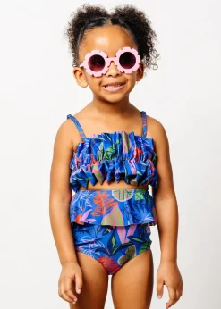 Kortni Jeane Midnight Jungle | Mini Oversized Ruffle Top Midnight_Jungle Outlet