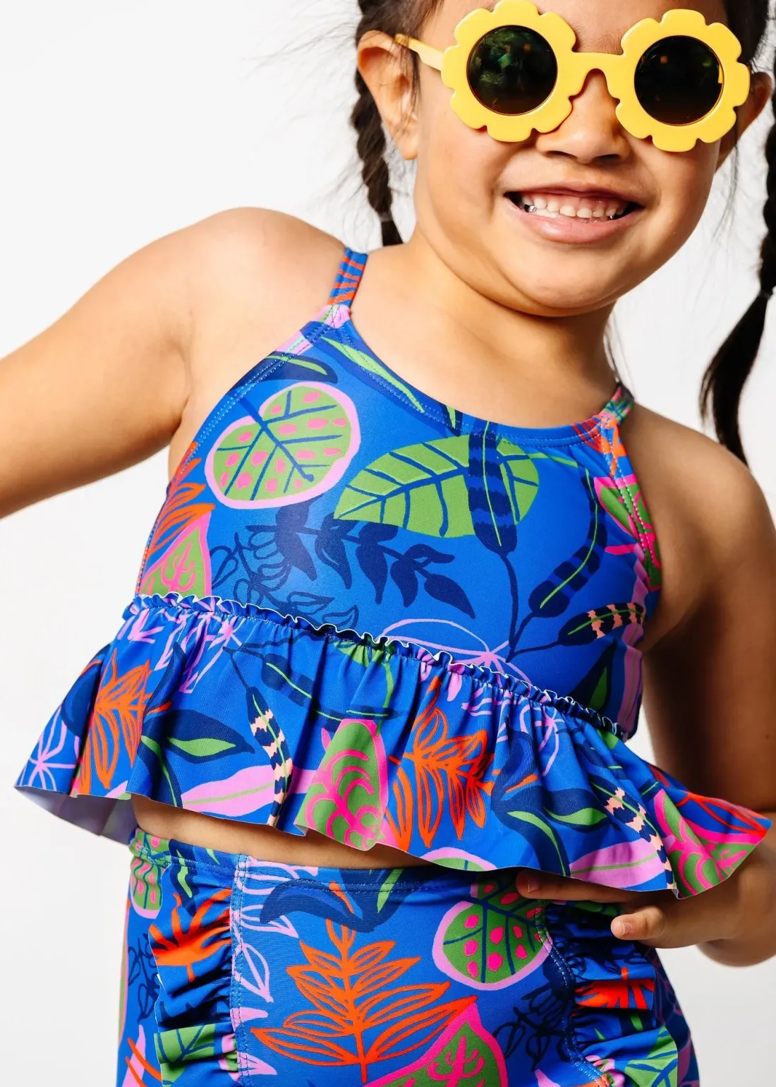 Kortni Jeane Midnight Jungle | Mini Peplum Top Midnight_Jungle Outlet