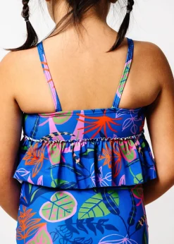 Kortni Jeane Midnight Jungle | Mini Peplum Top Midnight_Jungle Outlet