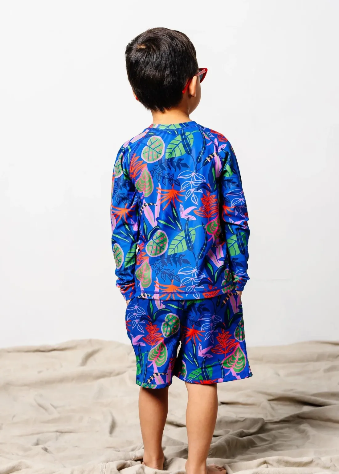 Kortni Jeane Midnight Jungle | Mini Rashguard Top (Unisex) Midnight_Jungle Clearance