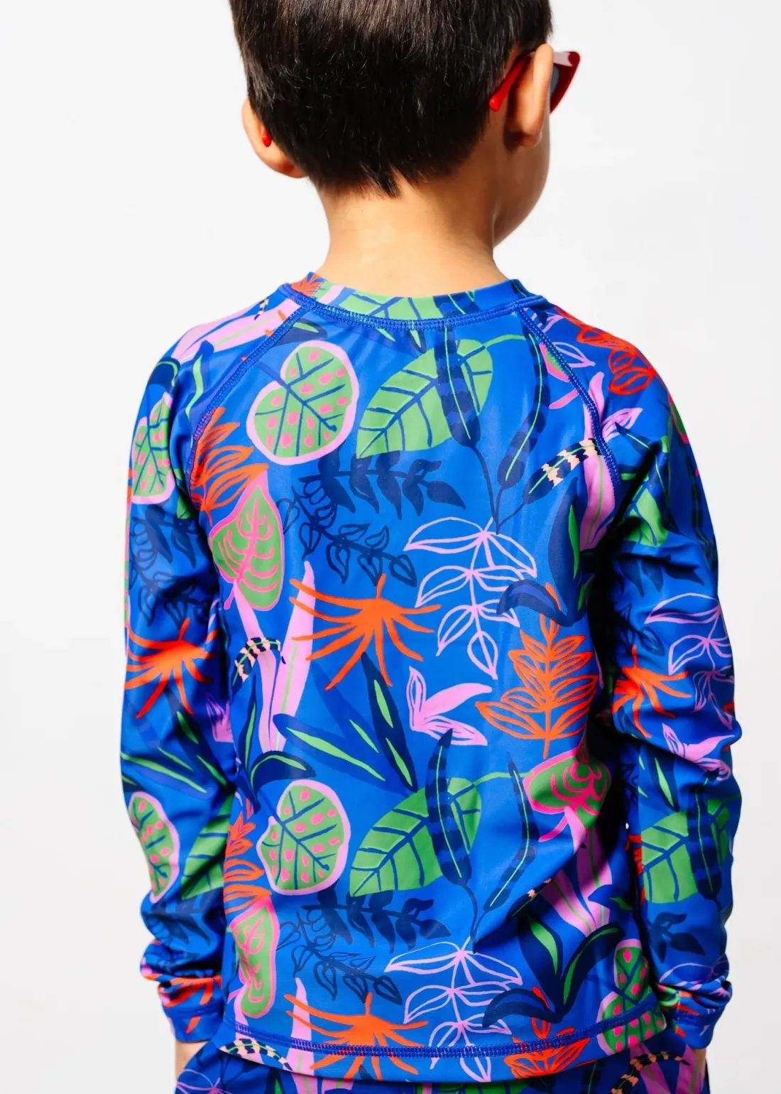 Kortni Jeane Midnight Jungle | Mini Rashguard Top (Unisex) Midnight_Jungle Clearance