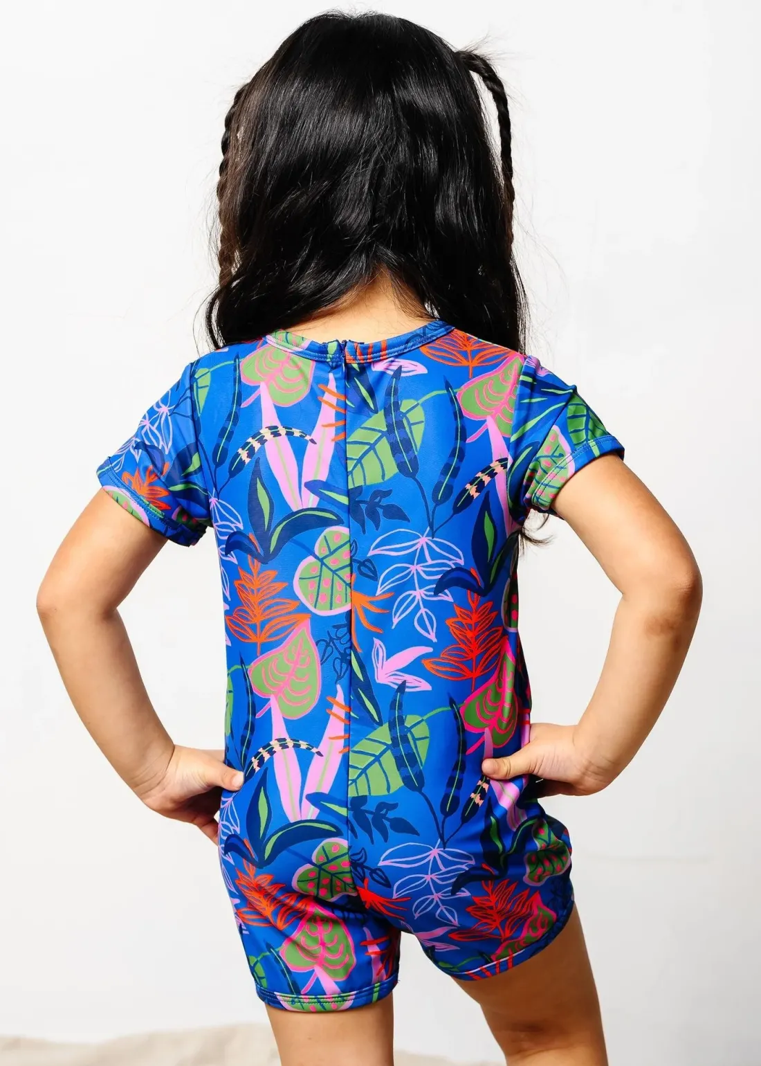 Kortni Jeane Midnight Jungle | Mini Shorties Rashguard (Unisex) Midnight_Jungle Clearance