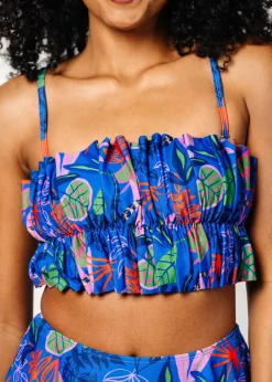 Kortni Jeane Midnight Jungle | Oversized Ruffle Top Midnight_Jungle Best