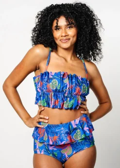 Kortni Jeane Midnight Jungle | Oversized Ruffle Top Midnight_Jungle Best