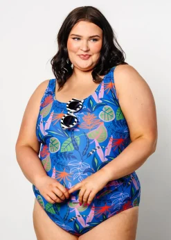 Kortni Jeane Midnight Jungle | Skirted One-Piece Midnight_Jungle Hot