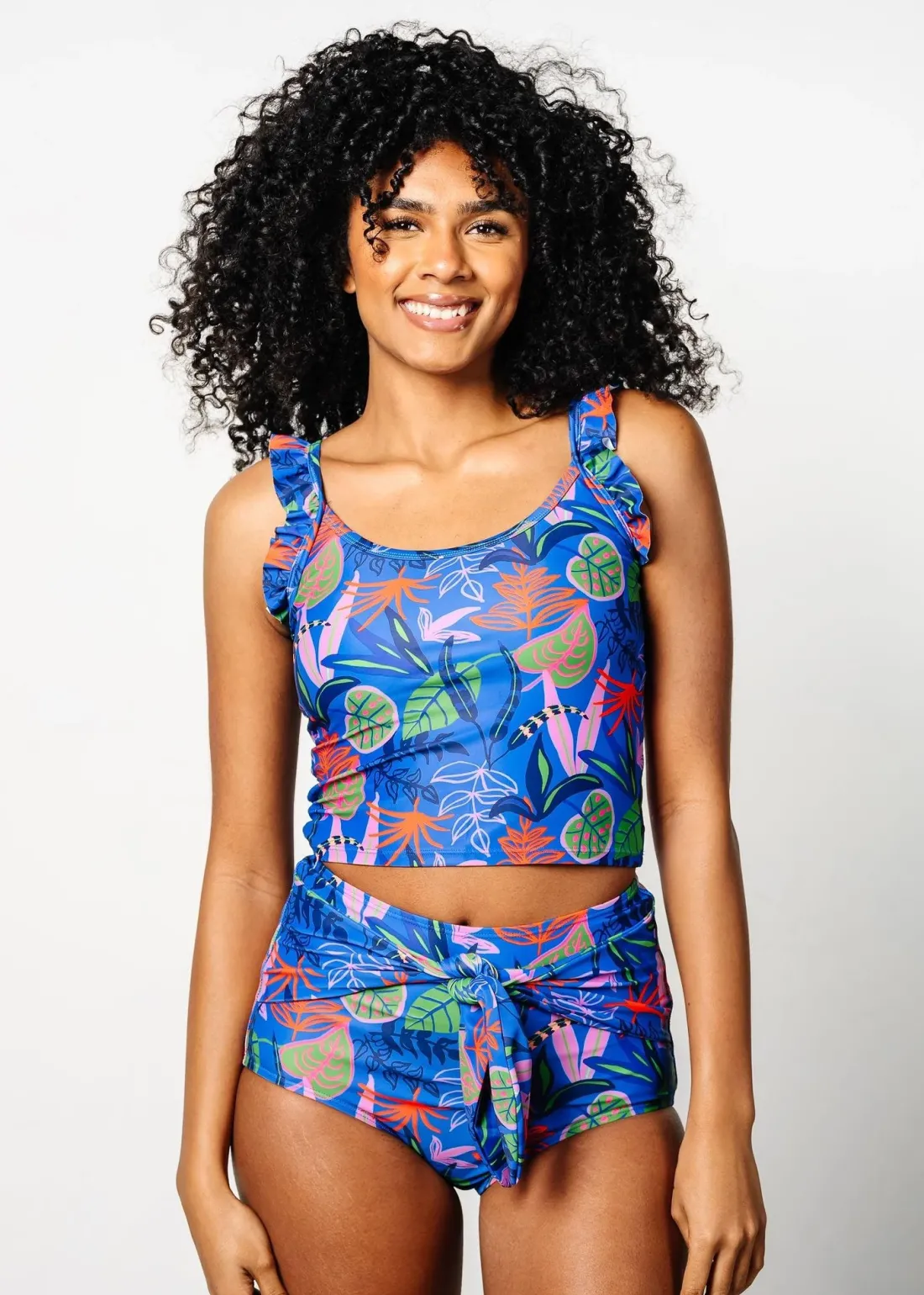 Kortni Jeane Midnight Jungle | Tie-Up-Front Bottoms Midnight_Jungle New