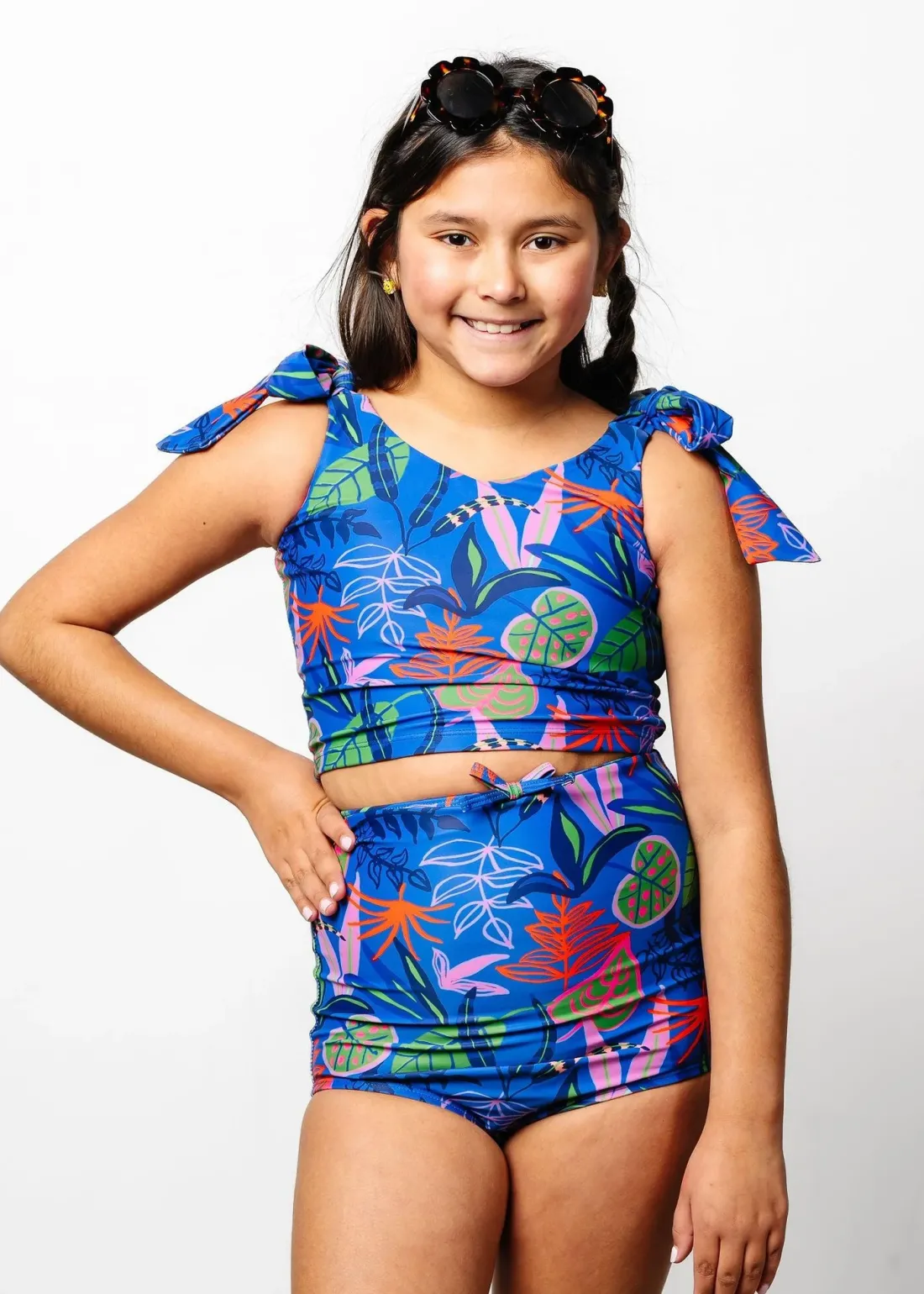 Kortni Jeane Midnight Jungle | Youth Bow Bottoms Midnight_Jungle Clearance