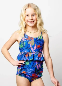 Kortni Jeane Midnight Jungle | Youth Down in Front Ruffle Bottoms Midnight_Jungle Outlet