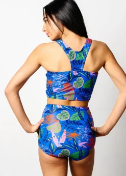 Kortni Jeane Midnight Jungle | Youth High-Waisted Bottoms Midnight_Jungle Clearance
