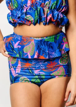 Kortni Jeane Midnight Jungle | Youth Peplum Bottoms Midnight_Jungle Discount