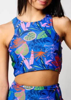 Kortni Jeane Midnight Jungle | Youth Racer Back Top Midnight_Jungle Discount