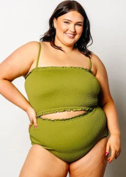 Kortni Jeane Olive Green | Bandeau Top Olive_Green Best