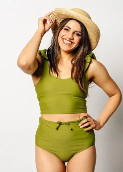 Kortni Jeane Olive Green | Bow Bottoms Olive_Green New