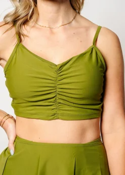 Kortni Jeane Olive Green | Centered Top Olive_Green Best