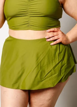 Kortni Jeane Olive Green | Detached Short Skirt Olive_Green Fashion