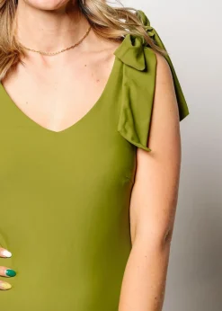 Kortni Jeane Olive Green | Everyday One-Piece Olive_Green Clearance