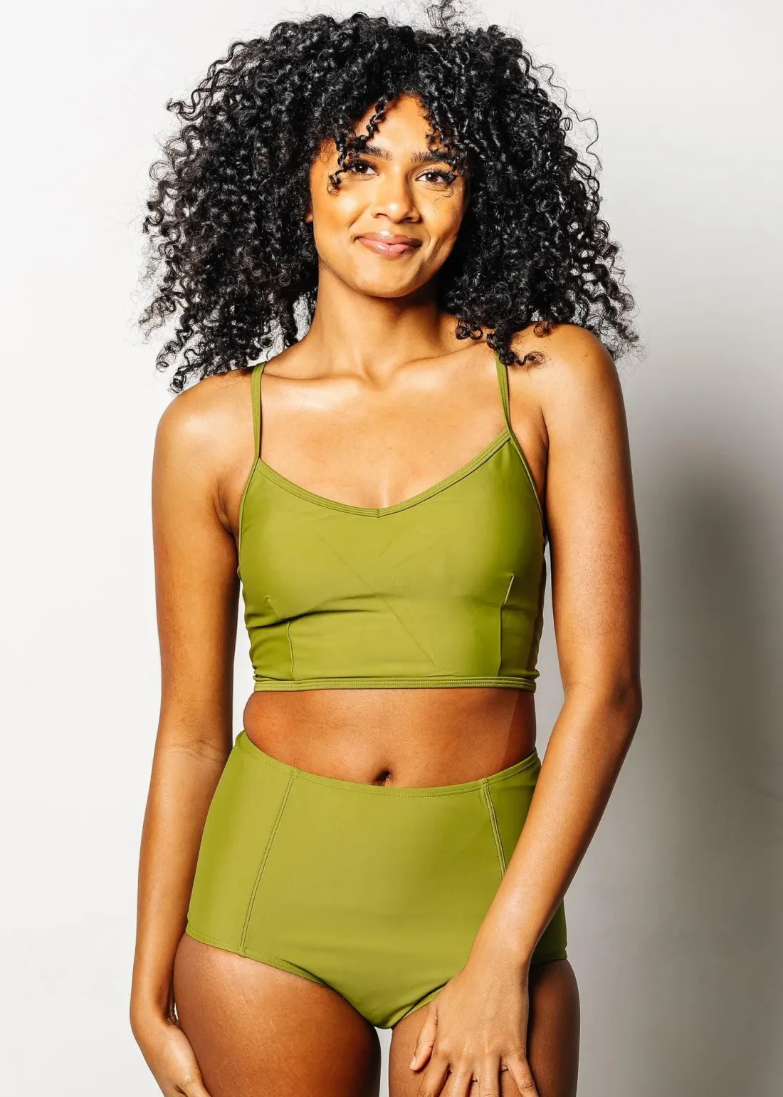 Kortni Jeane Olive Green | High-Waisted Bottoms Olive_Green Outlet