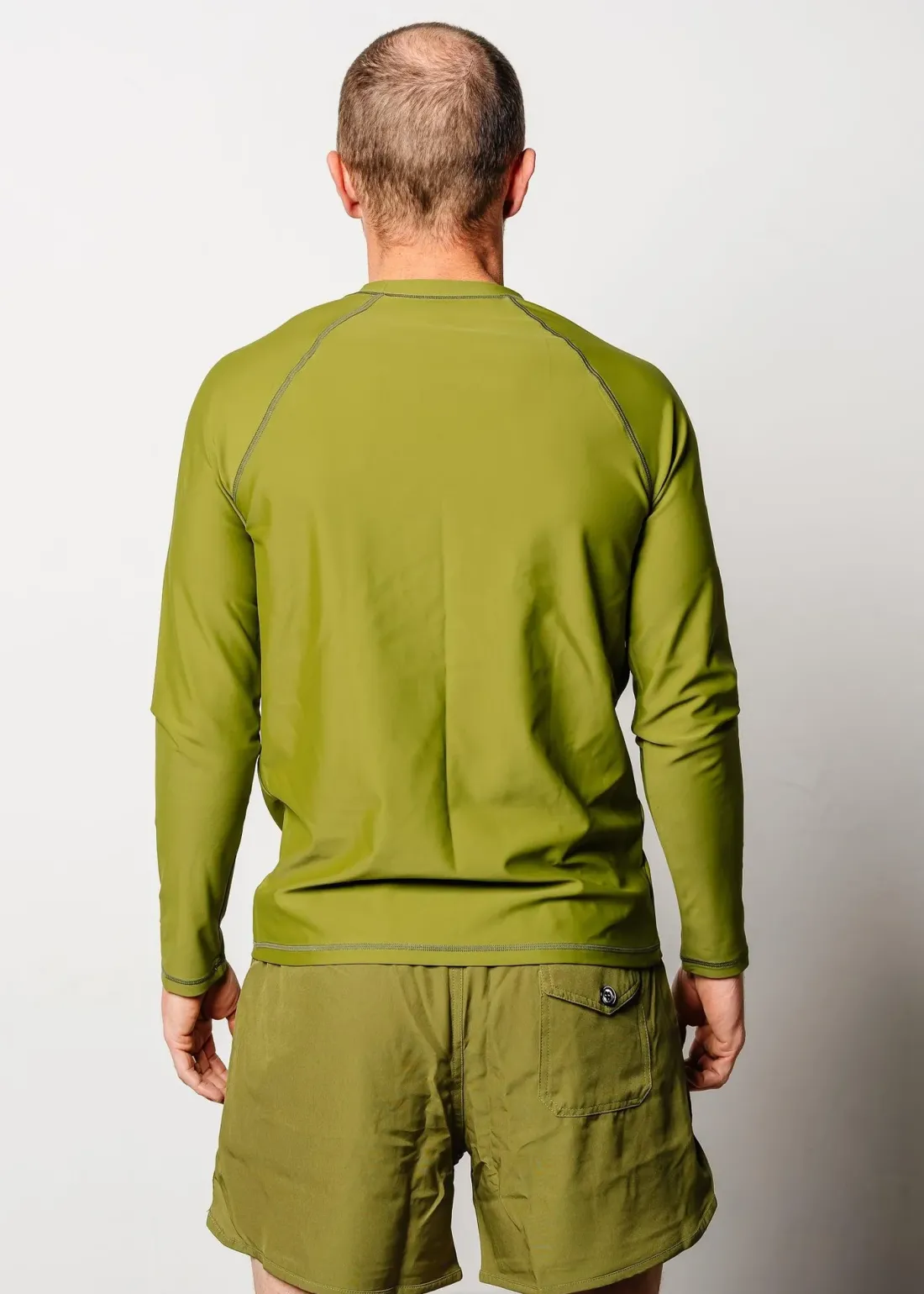 Kortni Jeane Olive Green | Mens Rashguard Top Olive_Green Clearance