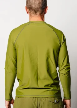Kortni Jeane Olive Green | Mens Rashguard Top Olive_Green Clearance