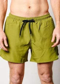 Kortni Jeane Olive Green | Mens Retro Shorties Olive_Green Sale