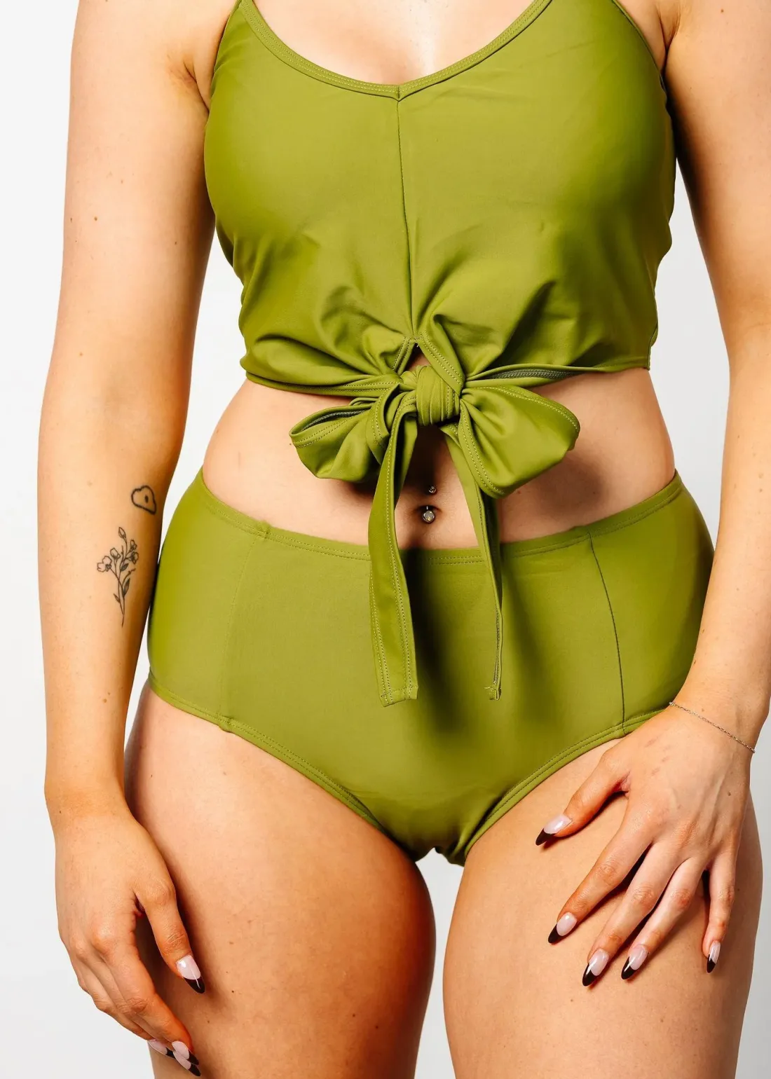 Kortni Jeane Olive Green | Mid-Rise Bottoms Olive_Green Best