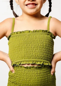 Kortni Jeane Olive Green | Mini Bandeau Top Olive_Green Clearance