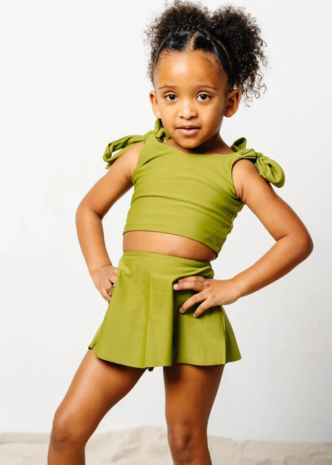 Kortni Jeane Olive Green | Mini Detached Short Skirt Olive_Green Outlet