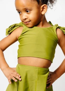 Kortni Jeane Olive Green | Mini Knot Top Olive_Green Discount