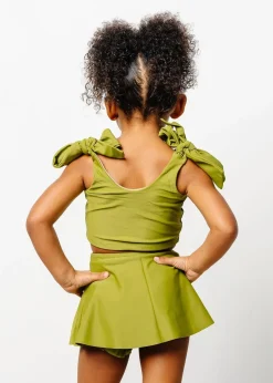 Kortni Jeane Olive Green | Mini Knot Top Olive_Green Discount