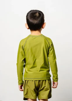 Kortni Jeane Olive Green | Mini Rashguard Top (Unisex) Olive_Green Discount