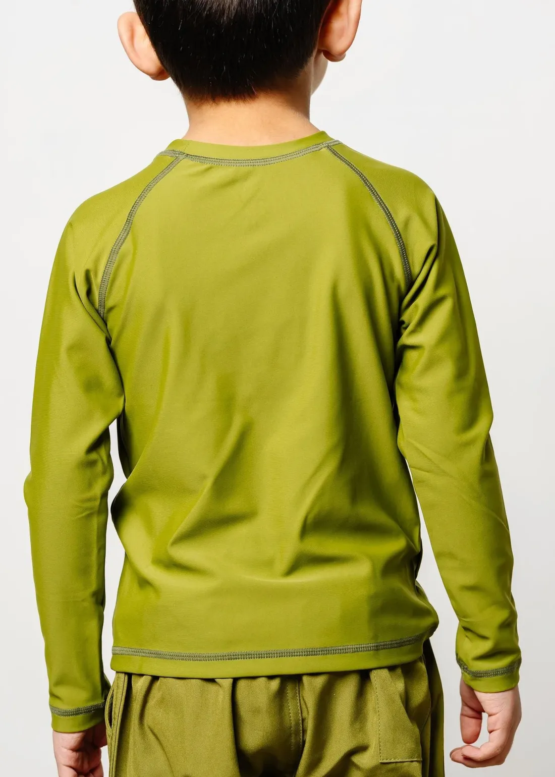 Kortni Jeane Olive Green | Mini Rashguard Top (Unisex) Olive_Green Discount