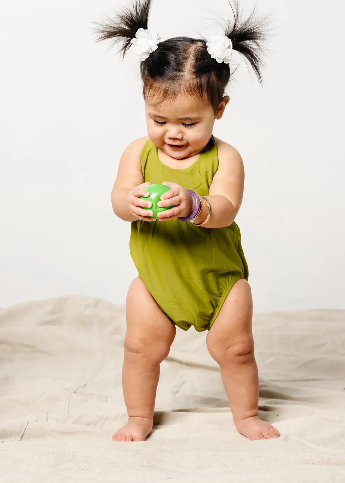 Kortni Jeane Olive Green | Mini Romper One-Piece Olive_Green Outlet