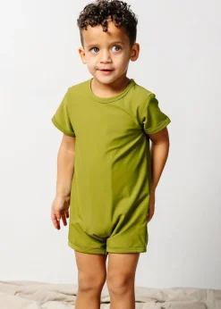 Kortni Jeane Olive Green | Mini Shorties Rashguard (Unisex) Olive_Green Clearance