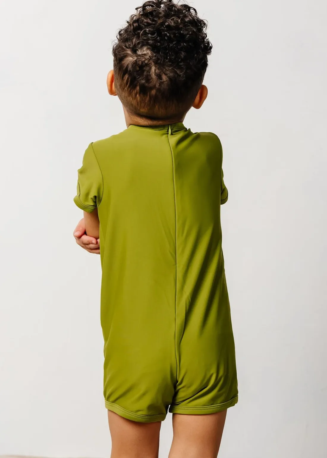 Kortni Jeane Olive Green | Mini Shorties Rashguard (Unisex) Olive_Green Clearance