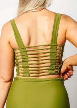 Kortni Jeane Olive Green | Original Latter-Back Top Olive_Green Best